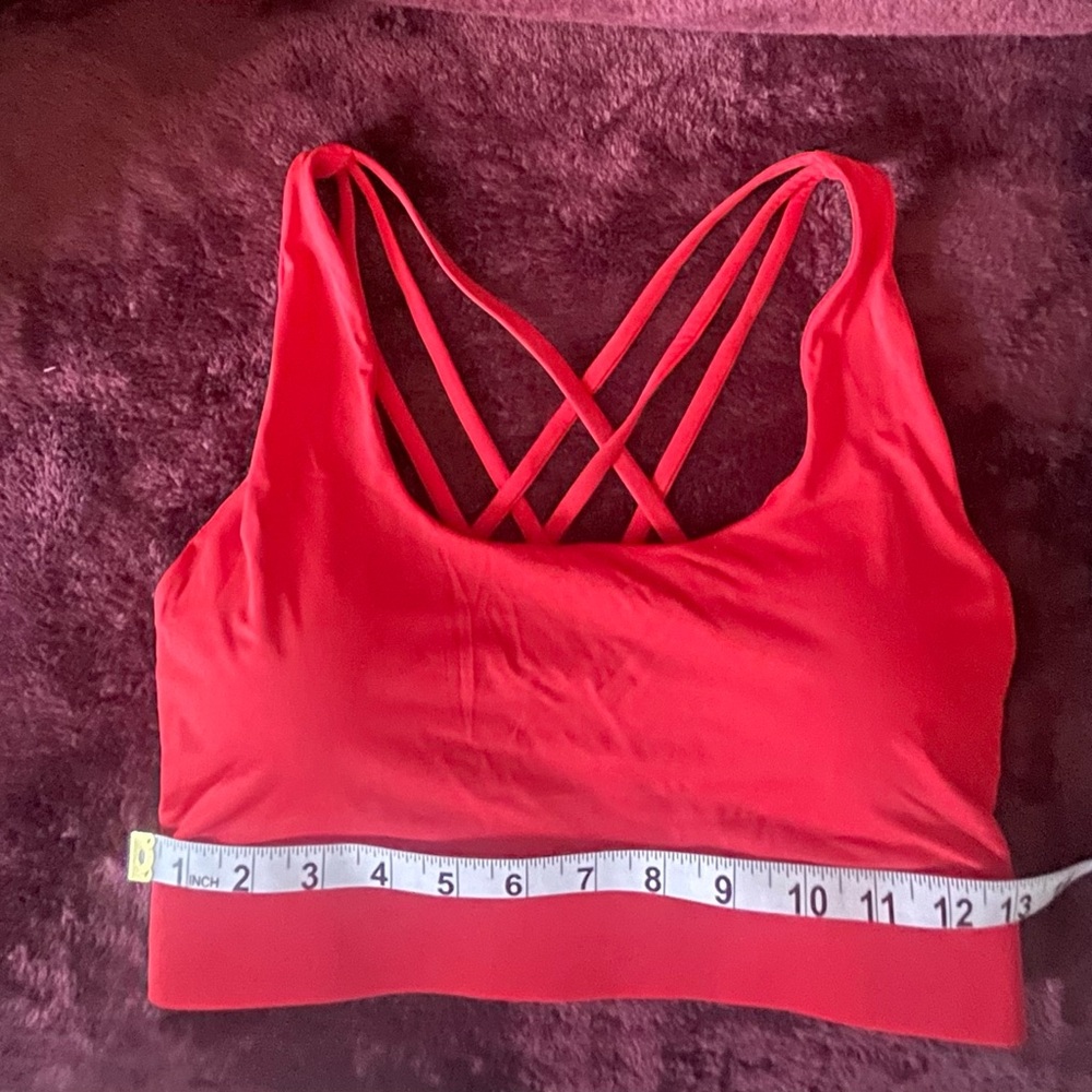 Red Strappy Sports Bralette